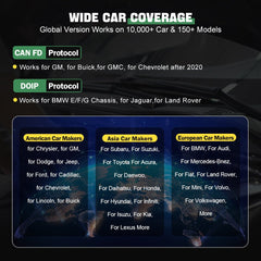 The XTOOL D9EV WIDE CAR COVERAGE