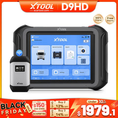 XTOOL D9HD Heavy Duty & Car Diagnostic Tool | 2025 Elite Version for 12V/24V Vehicles, 3 - Year Free Updates - Auto Diagnostic Tool