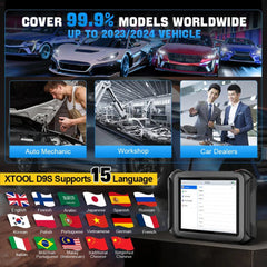 XTOOL D9S – 2025 Intelligent Diagnostic Tablet with ECU Coding, Topology Mapping & 42+ Service Functions - ACARTOOL