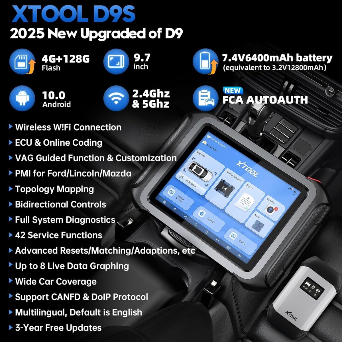 XTOOL D9S V2.0 (Certified Refurbished) | US Only.