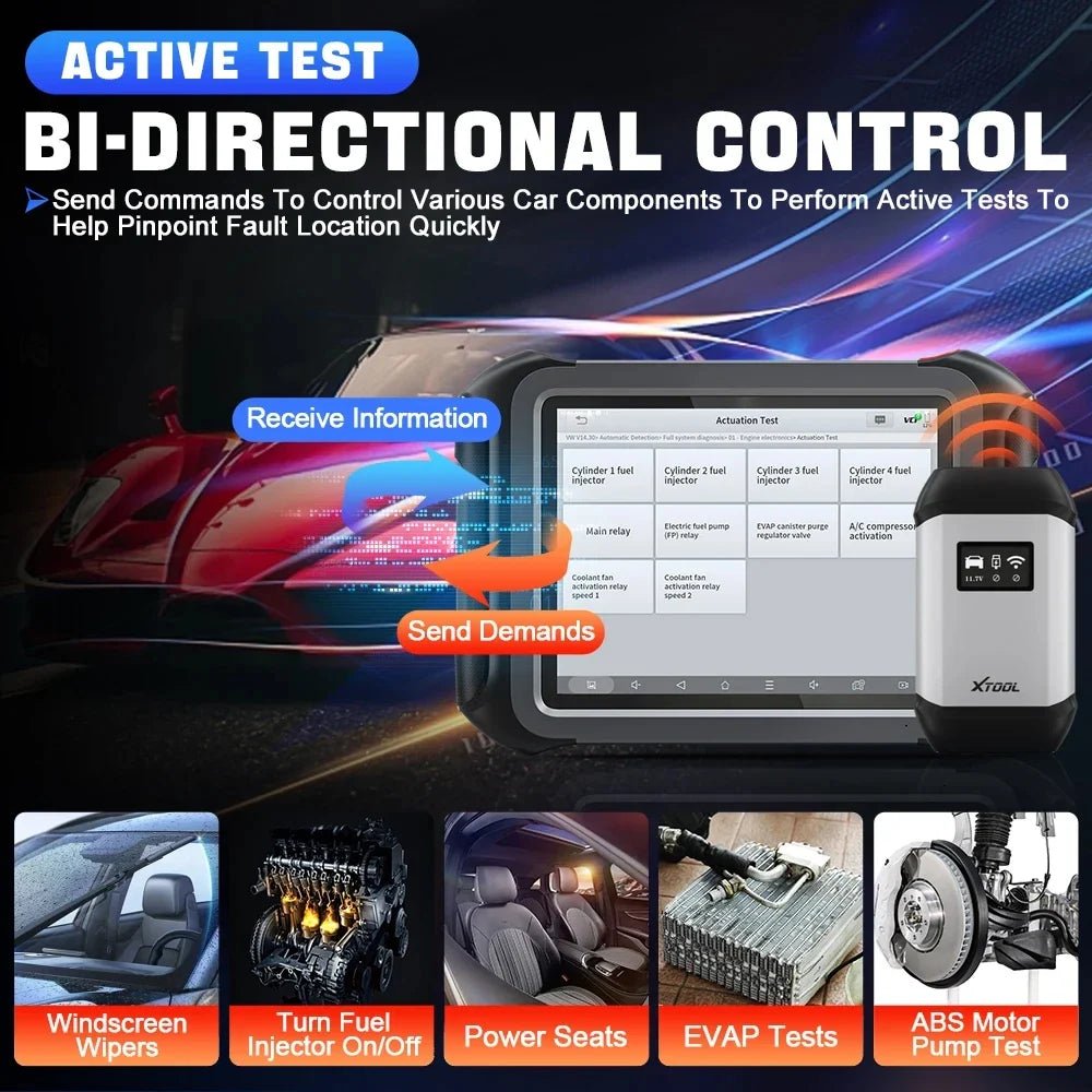 XTOOL D9S PRO – 2025 Professional ECU Programming Tool with Intelligent Topology & 4000+ Active Tests - ACARTOOL