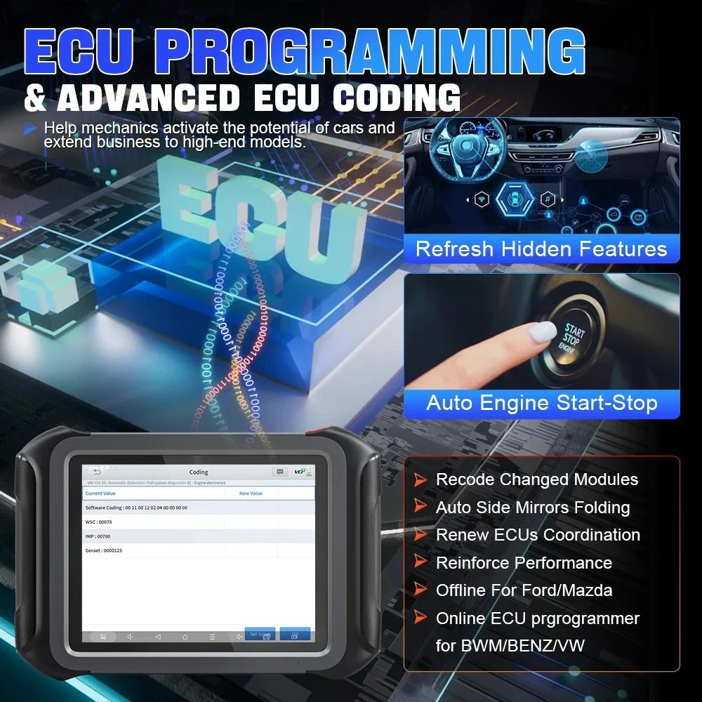 XTOOL D9S PRO – 2025 Professional ECU Programming Tool with Intelligent Topology & 4000+ Active Tests - ACARTOOL