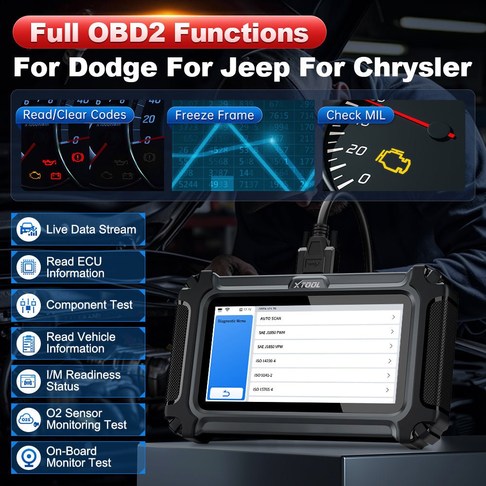 XTOOL IP500-DJC For Chrysler/Jeep/Dodge Full OBD2 Functions