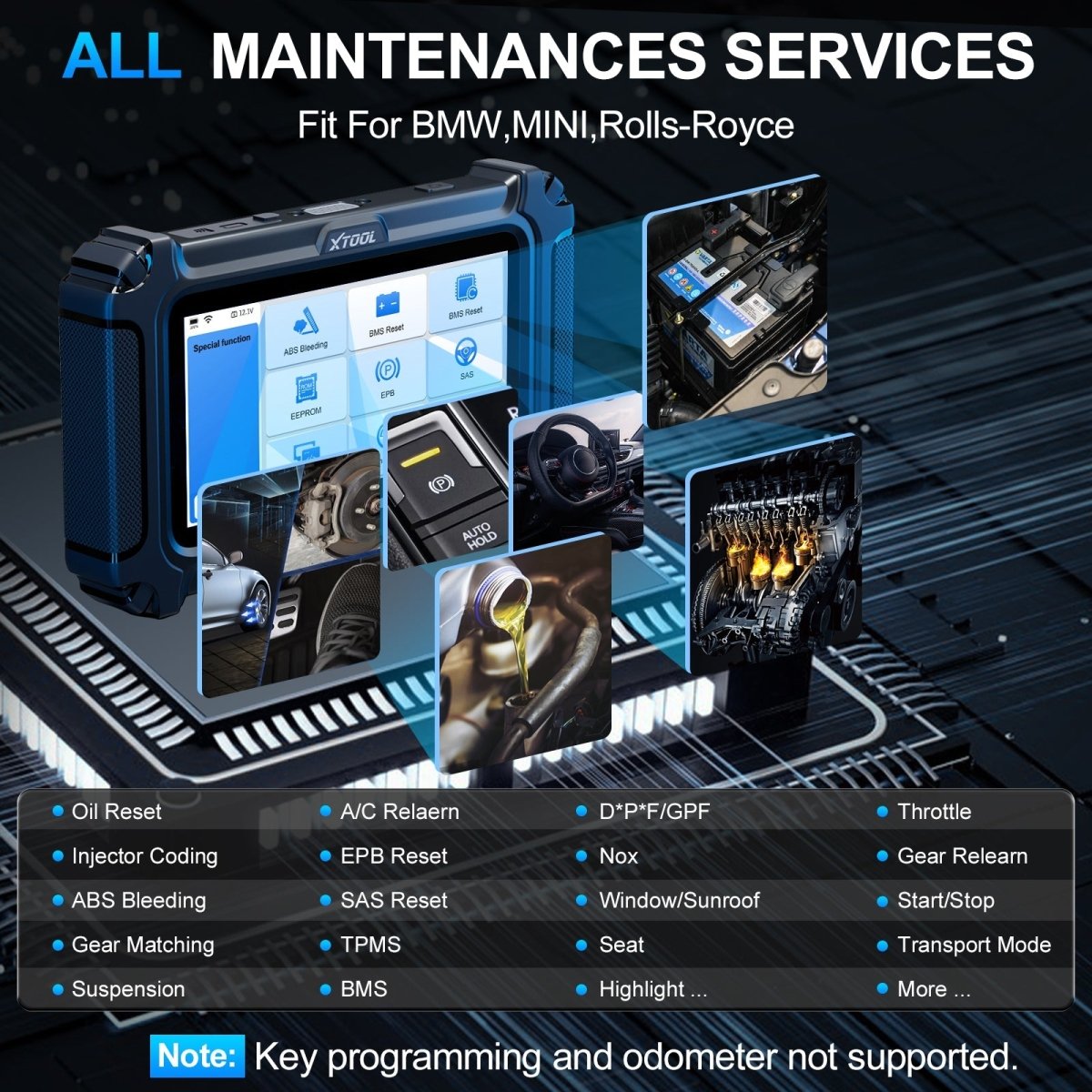 XTOOL IP500-BMR For BMW/Mini/Rolls-Royce ALL MAINTENANCES SERVICES