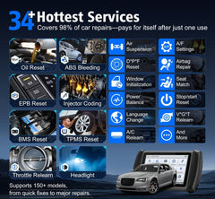 XTOOL IP616 OBD2 Scanner with FCA AutoAuth, 34+ Reset Functions