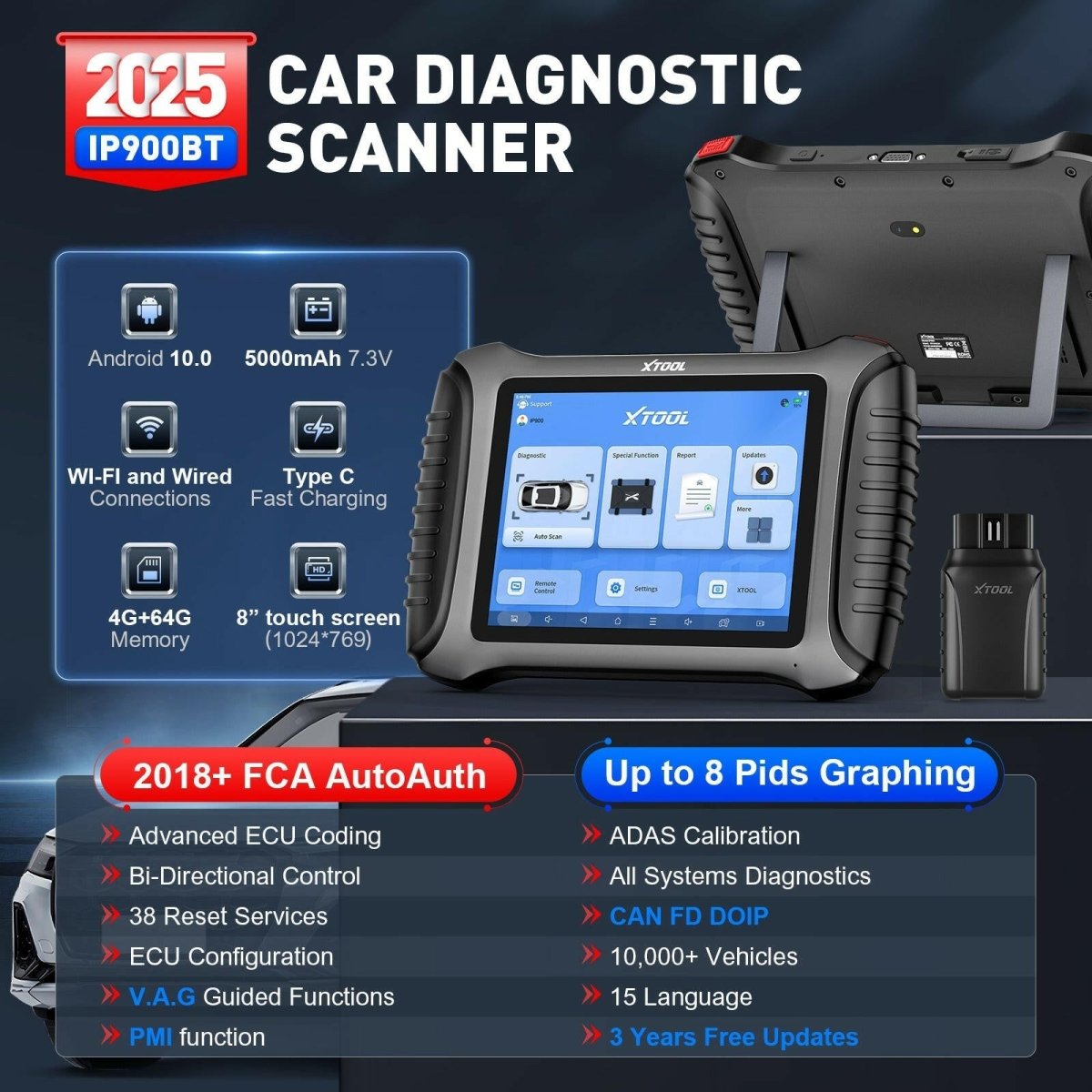 XTOOL_IP900BT CAR DIAGNOSTIC SCANNER