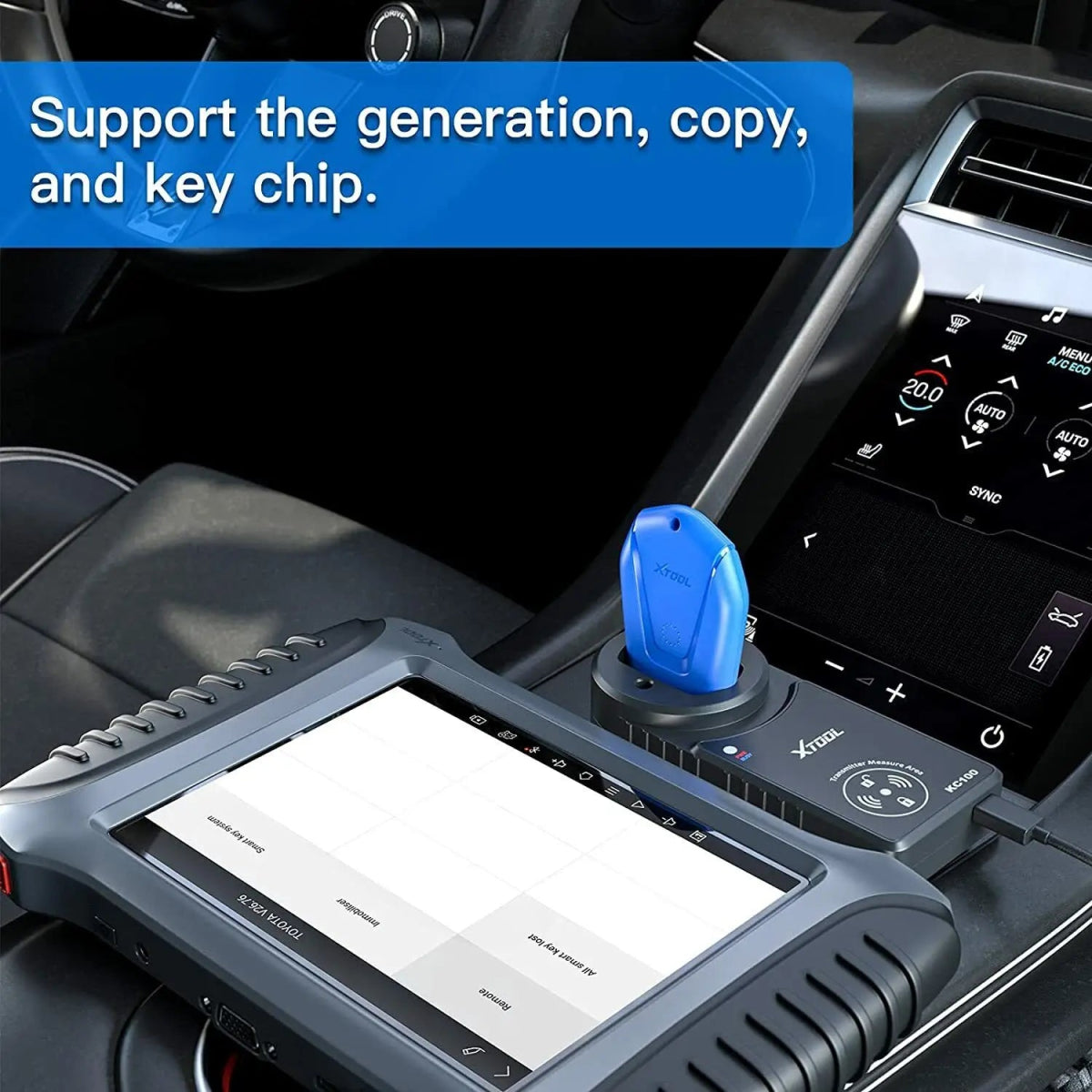 XTOOL KS-1 Key Programmer for Toyota/lexus support the generation, copy, and key chip
