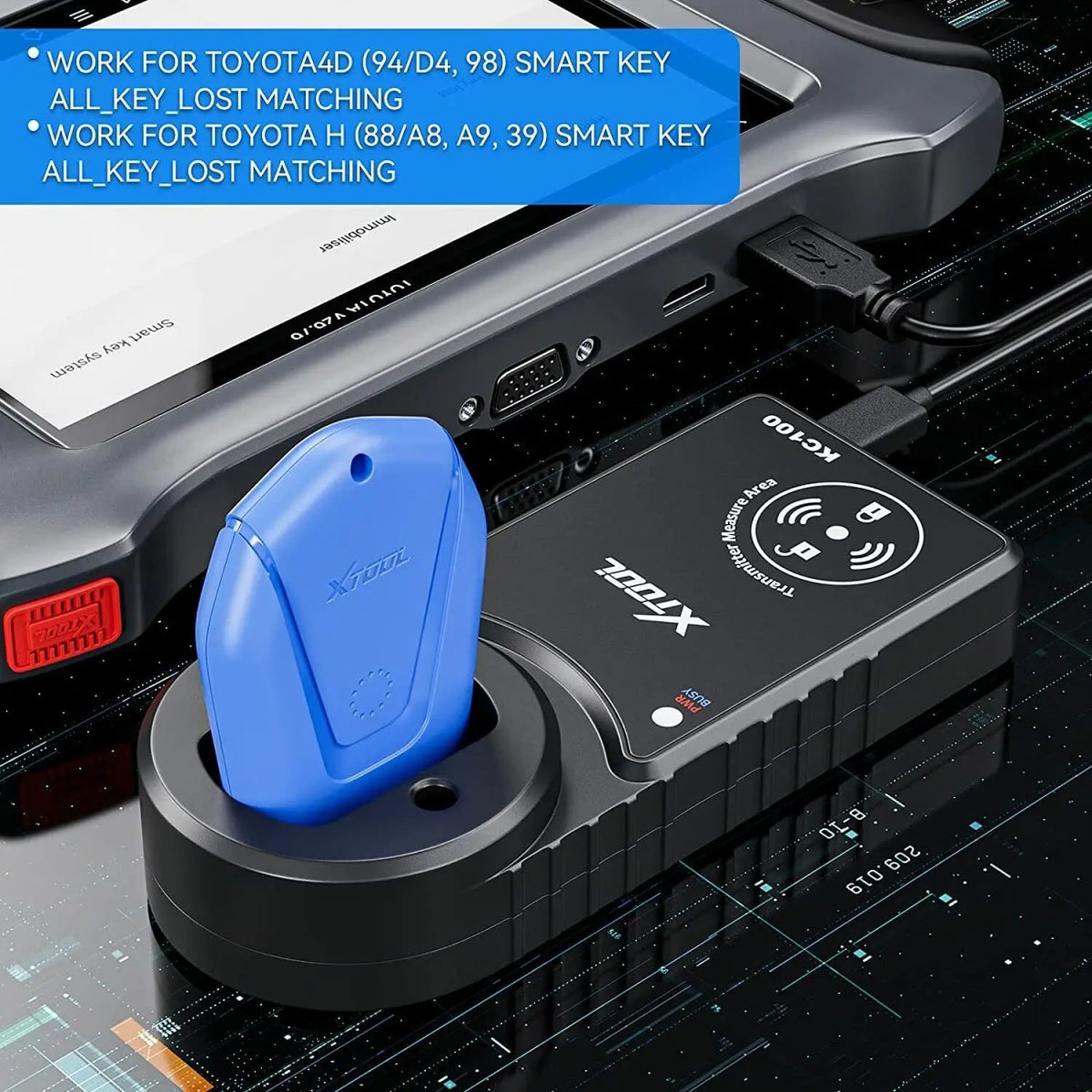 XTOOL KS-1 Key Programmer for Toyota/lexus WORK FOR TOYOTA4D(94/D4,98)SMART KEY ALL KEY _LOST MATCHING , WORK FOR TOYOTA H(88/A8,A9,39)SMART KEY ALL KEY LOST MATCHING