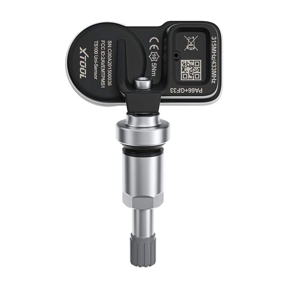 XTOOL TS100 TPMS Sensor – Metal Valve, 2-in-1 315/433 MHz, - ACARTOOL