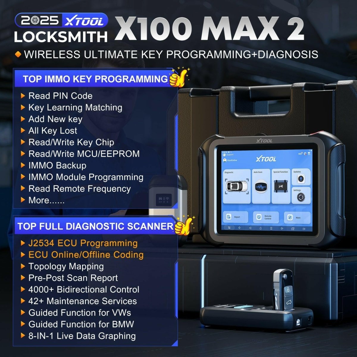 XTOOL X100 MAX2 (Certified Refurbished) | US Only.