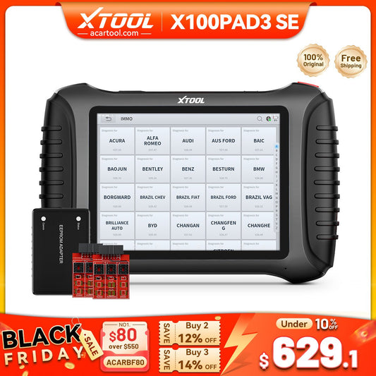 XTOOL X100PAD3 SE V2.0 | Professional Tool with Key Fob Programming & ECU Coding – 2 Years Free Updates - Key Programmer