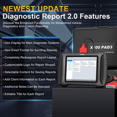 The Latest Update of X100 PAD3 V2.0: Features of Diagnostic Report 2.