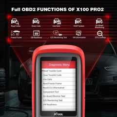 FuII OBD2 FUNCTIONS OF X100 PRO2