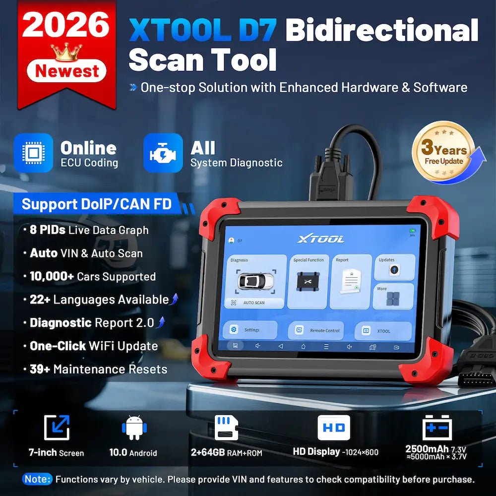 XTOOL D7 Bidirectional Scan Tool