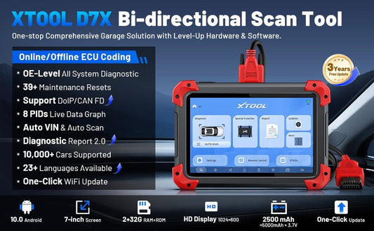 Introducing the Latest XTOOL Diagnostic Tools – D7X, D7BT & XTS500