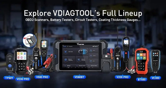 VDIAGTOOL Full Range: From OBD2 Scanners to Battery Testers – Reliable & Affordable - ACARTOOL