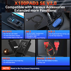 XTOOL X100PAD3 SE V2.0 | Professional Tool with Key Fob Programming & ECU Coding – 2 Years Free Updates