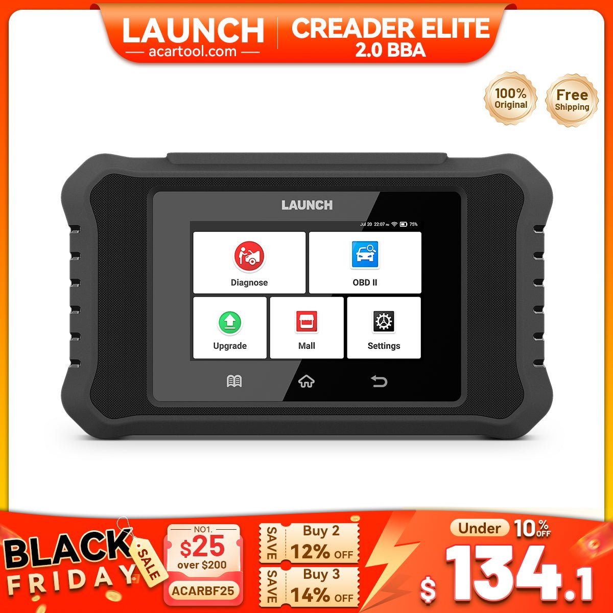 LAUNCH X431 Creader Elite 2.0 BBA black friday sale