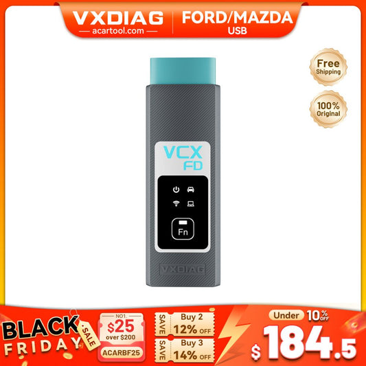 2025 VXDIAG VCX FD OBD2 Diagnostic Tool for Ford & Mazda | CAN FD, DoIP, J2534 Support - Vehicle - specific diagnostic tool