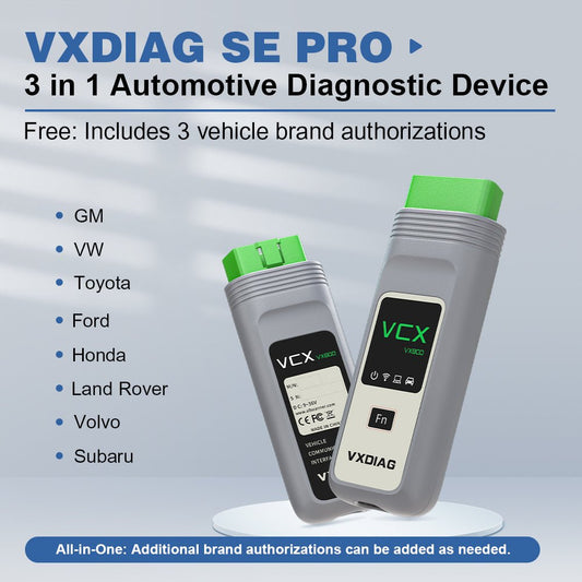 2025 VXDIAG VCX SE Pro 3-in-1 Diagnostic Tool | GM, VW, JLR, Ford/Mazda, Toyota & More | ECU Coding & Programming - ACARTOOL