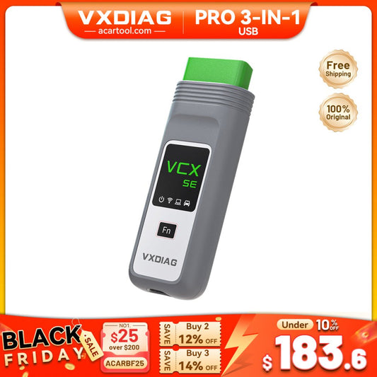 2025 VXDIAG VCX SE Pro 3 - in - 1 For GM, VW, JLR, Ford/Mazda, Toyota & More | ECU Coding & Programming Diagnostic Tool - Vehicle - specific diagnostic tool