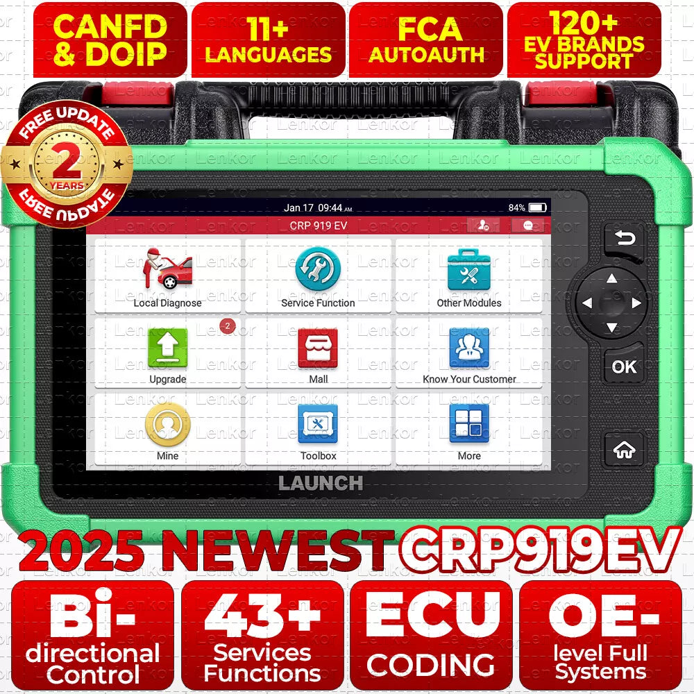 LAUNCH X431 CRP919 EV – Electric Vehicle Diagnostic Tool with ECU Coding, Active Tests & 43+ Reset Services - ACARTOOL