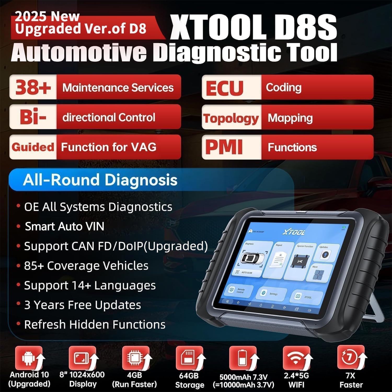 XTOOL D8S V2.0 (Certified Refurbished)  | US Only.