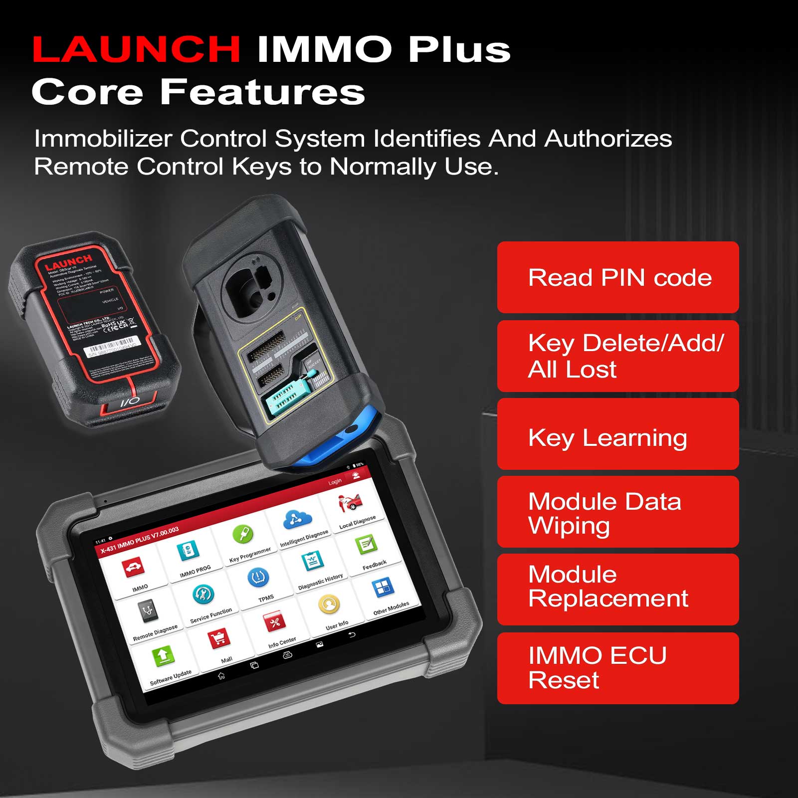 LAUNCH X431 IMMO PLUS + X-PROG3 Car Key Programmer | Full-System Scanner | ECU Coding | Bi-Directional | CAN FD & DoIP - ACARTOOL