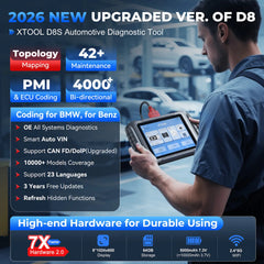 XTOOL D8S AI Diagnostic Scanner – Topology Mapping, Bidirectional Control & 42+ Resets