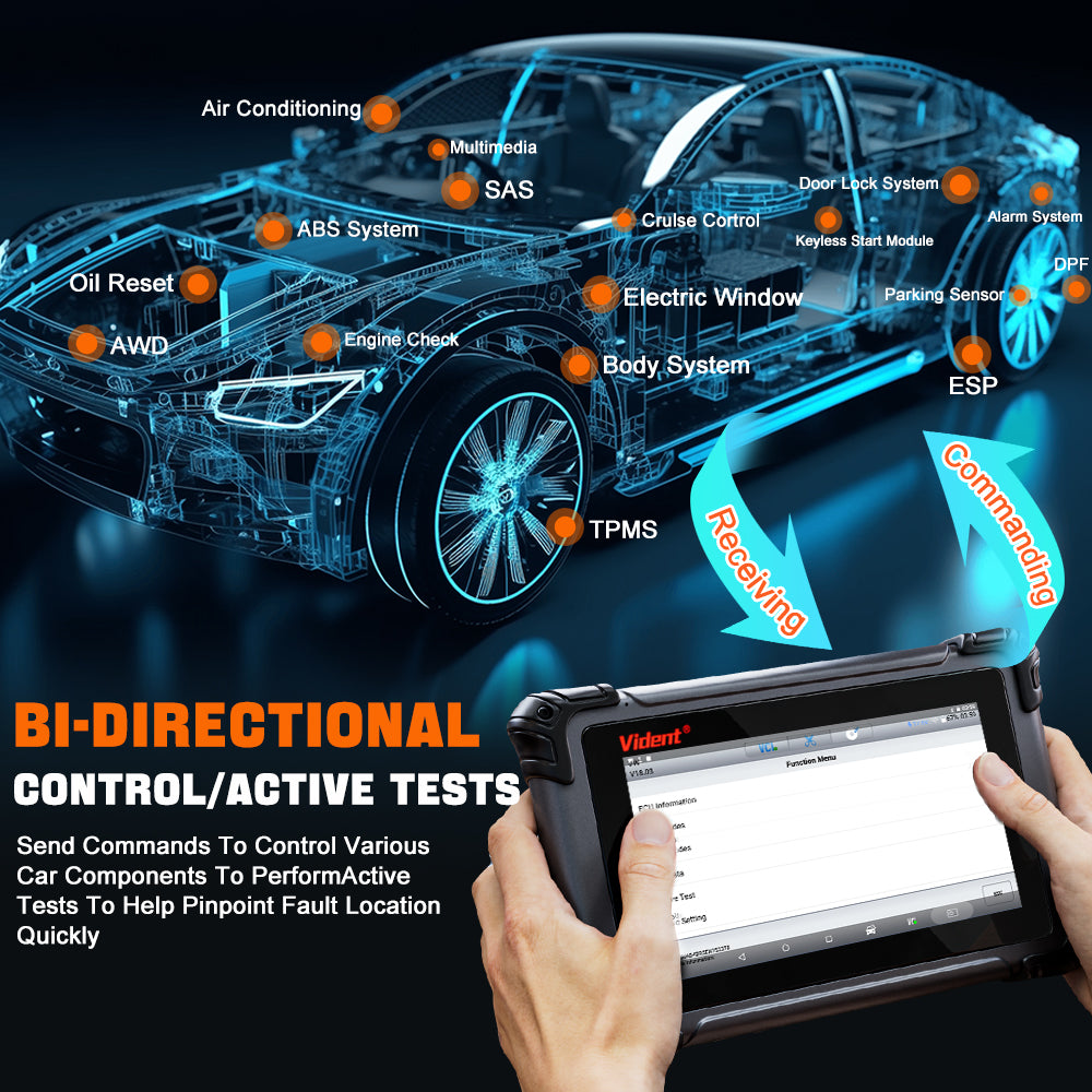 VIDENT iSmart800Pro IM – Key Programmer & Full-System Diagnostic Scanner with 40+ Special Functions, ECU Coding, IMMO, Bi-Directional Control - ACARTOOL