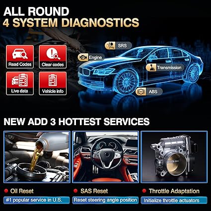 LAUNCH CRP123E V2.0 OBD2 Scanner – 2025 Model, 4 Systems + Free Updates - ACARTOOL