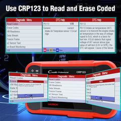 LAUNCH CRP123 V2.0 Elite OBD2 Scanner – 4 Systems Diagnostic Tool with Oil/Throttle/SAS Reset, Live Data & Lifetime Updates – 2025 New Version.