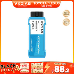 VXDIAG VCX NANO for Toyota & Lexus 2000–2025 – Full System Diagnostic Tool with WIFI & USB, Lifetime License