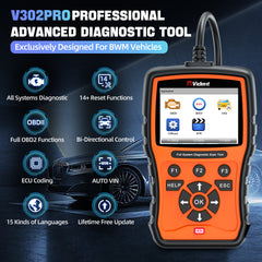 Vident V302 PRO Bi-Directional Full System Diagnostic Scanner for BMW – OBD2 Tool with Service Reset, Active Tests, and Lifetime Free Updates - ACARTOOL