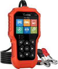 VDIAGTOOL BT500 Battery Tester – 6V/12V/24V | 5-3000 CCA Load & Charging System Analyzer for Car, Truck, Motorcycle, Boat, SUV, ATV - ACARTOOL