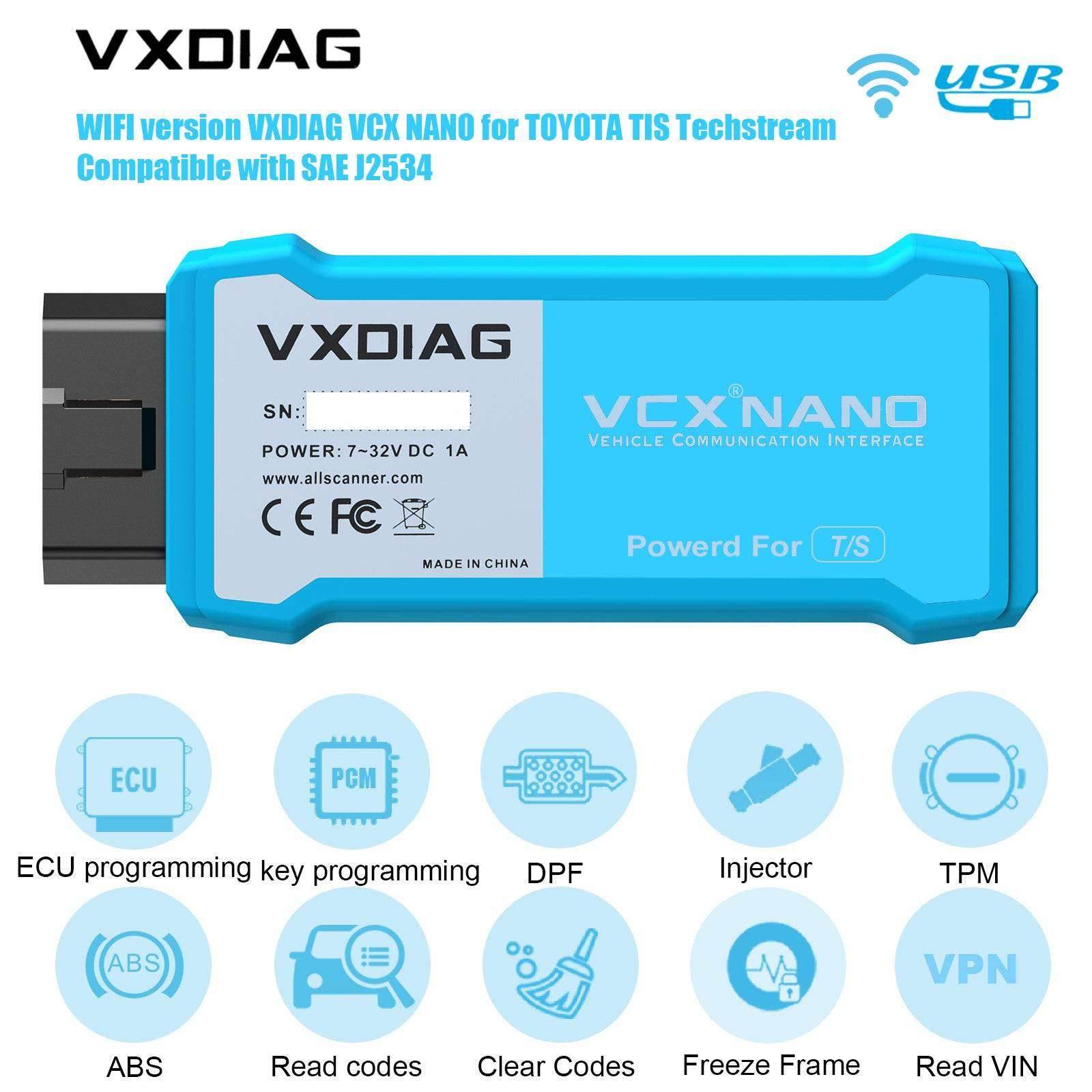 WIFI Version VXDIAG VCX NANO for TOYOTA - VXDIAG Official Website