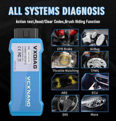 VXDIAG VCX NANO for Toyota & Lexus 2000–2025 – Full System Diagnostic Tool with WIFI &amp; USB, Lifetime License.