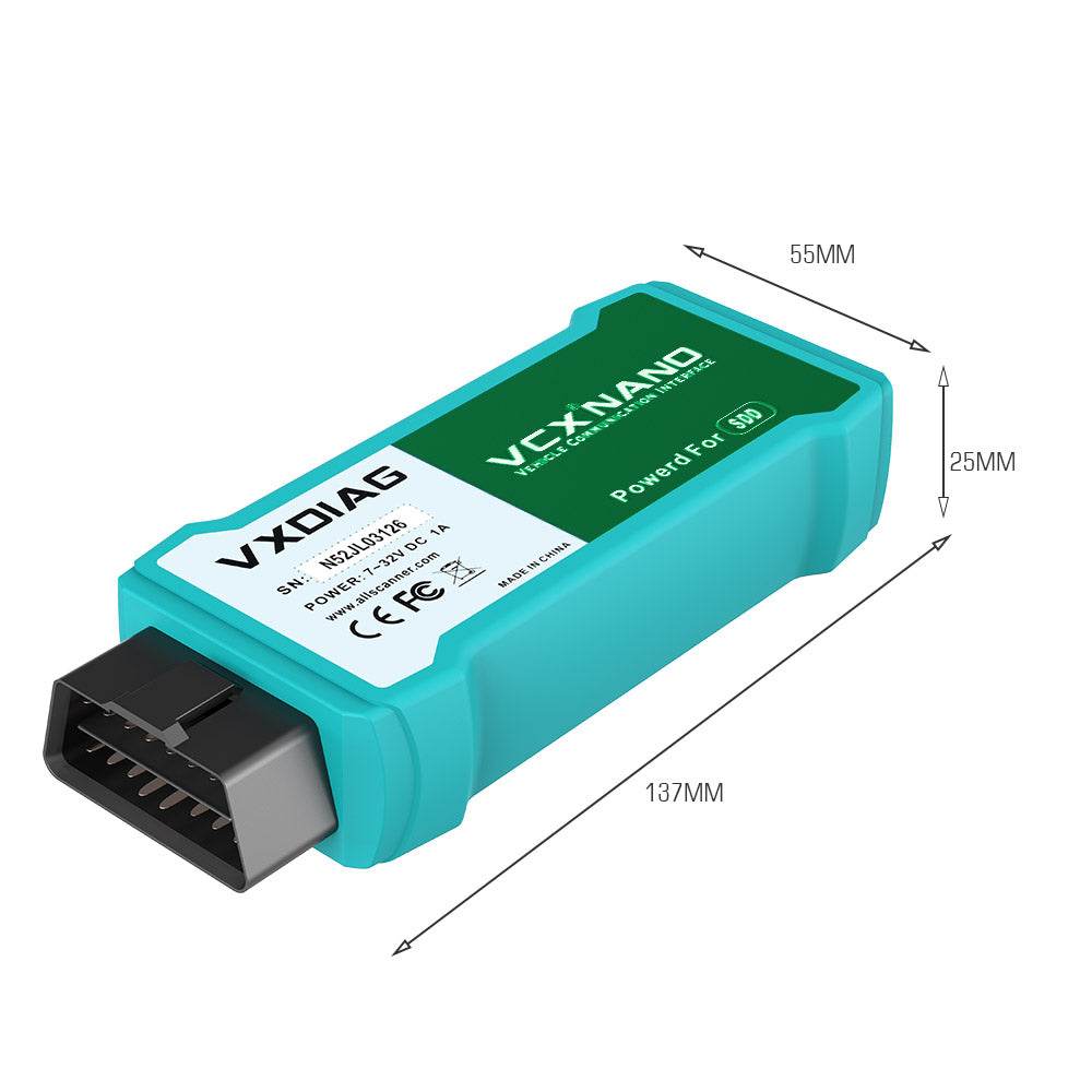 VXDIAG VCX NANO JLR (WiFi) – Full System Diagnostic Tool for Jaguar & Land Rover 2007–2016.