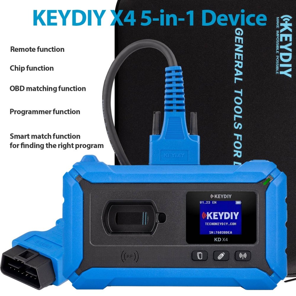 KEYDIY KD - X4 | Advanced Remote Generator & Chip Reader – Multi - Function Key Programming Tool via Bluetooth/USB – Upgrade to KD - X2/KD - MAX - Key Programmer