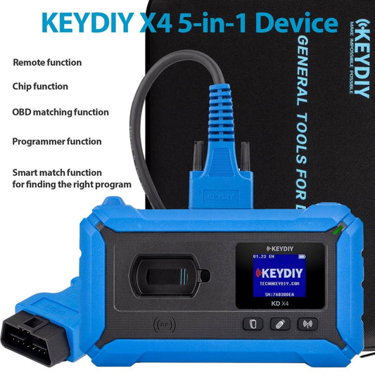 KEYDIY KD - X4 | Advanced Remote Generator & Chip Reader – Multi - Function Key Programming Tool via Bluetooth/USB – Upgrade to KD - X2/KD - MAX - Key Programmer