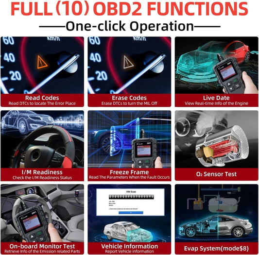 Launch Creader 3001 Support Full 10 Test Modes