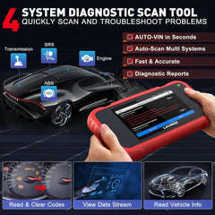 LAUNCH CRP123E V2.0 2025 Elite OBD2 Scanner – 4 Systems Diagnostics, 7 Resets, FCA AutoAuth, Battery Test, Full OBDII Modes, WiFi Lifetime Update.