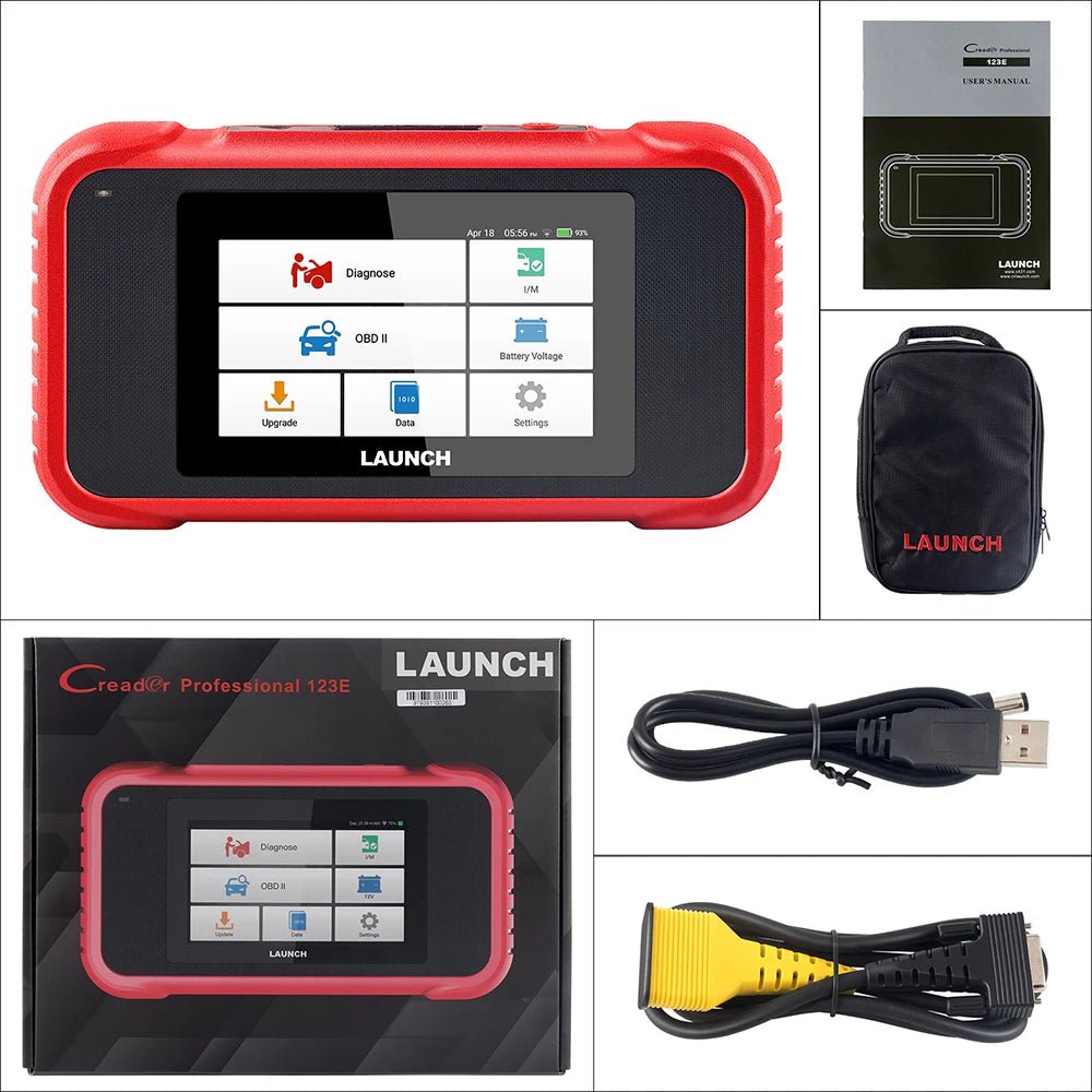LAUNCH CRP123E V2.0 2025 Elite OBD2 Scanner – 4 Systems Diagnostics, 7 Resets, FCA AutoAuth, Battery Test, Full OBDII Modes, WiFi Lifetime Update.