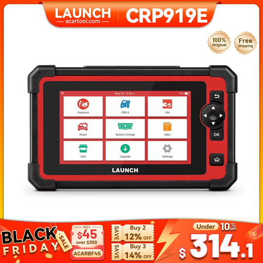 LAUNCH X431 CRP919E Elite 2025 OBD2 Scanner, Bidirectional Tool with ECU Coding, 35+ Services, CAN FD & DoIP, FCA AutoAuth, Full System Diagnosis - Automotive Diagnostic Tool