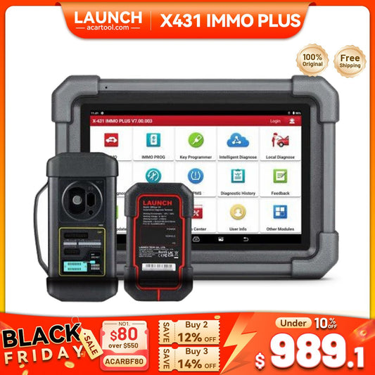 LAUNCH X431 IMMO PLUS + X - PROG3 Key Programmer| Bi - Directional Car Diagonositic Scanner with ECU Coding, CAN FD & DoIP, 39+ Resets - Key Programmer
