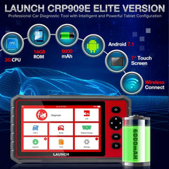 LAUNCH X431 CRP909E OBD2 Scanner – All System Diagnostic Tool with 28+ Reset Services & Live Data | WiFi Update | IMMO | Battery Test.