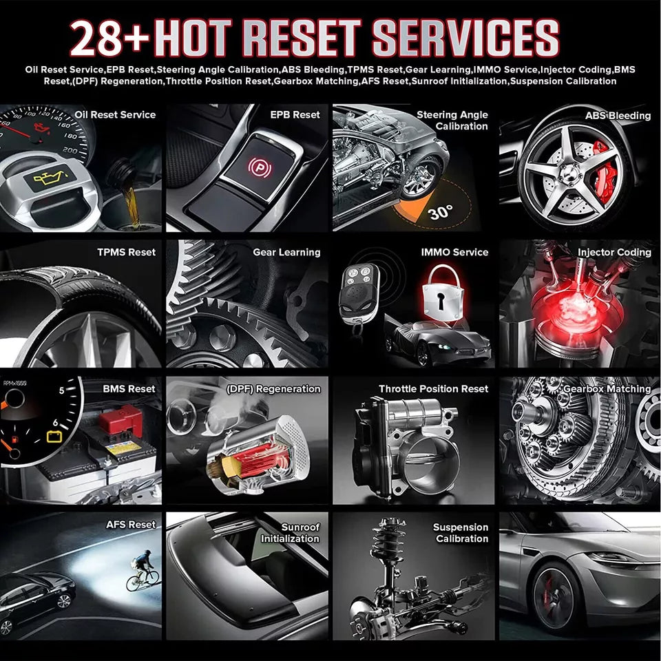 LAUNCH X431 CRP909E OBD2 Scanner – All System Diagnostic Tool with 28+ Reset Services & Live Data | WiFi Update | IMMO | Battery Test - ACARTOOL