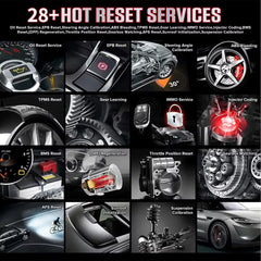 LAUNCH X431 CRP909E OBD2 Scanner – All System Diagnostic Tool with 28+ Reset Services & Live Data | WiFi Update | IMMO | Battery Test.