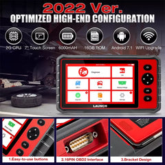 LAUNCH X431 CRP909E OBD2 Scanner – All System Diagnostic Tool with 28+ Reset Services & Live Data | WiFi Update | IMMO | Battery Test.