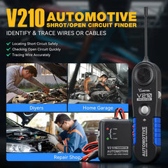 VDIAGTOOL V210 Automotive Circuit Tester – Open & Short Finder, Wire Break Tracer, DC 6-42V Electrical Diagnostic Tool for Car, Truck, Boat, RV - ACARTOOL